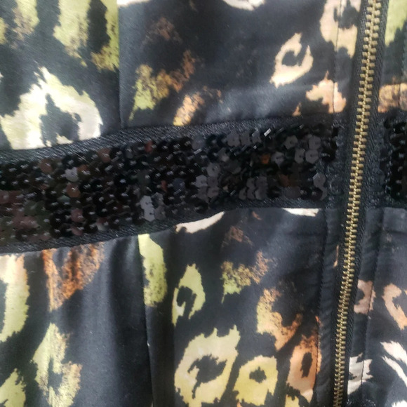 RACHEL by RACHEL ROY Animal Sequin Waist Back Zip Dress, Size 6 - Picture 5 of 9